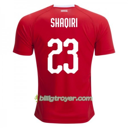 Billige Fotballdrakter Sveits Shaqiri 23 VM 2018 Hjemmedraktsett